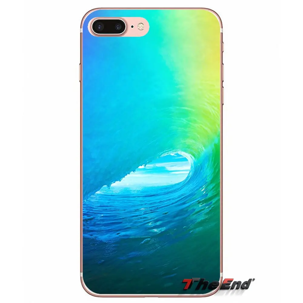 Для iPhone X 4 4S 5 5S 5C SE 6 S 7 8 плюс samsung Galaxy J1 J3 J5 J7 A3 A5 2016 2017 с цветным принтом волны Лето