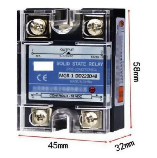 DD220D40 SSR 40A 3 32VDC вход в 5 220VDC выход твердотельное реле DC t|Детали инструментов| |