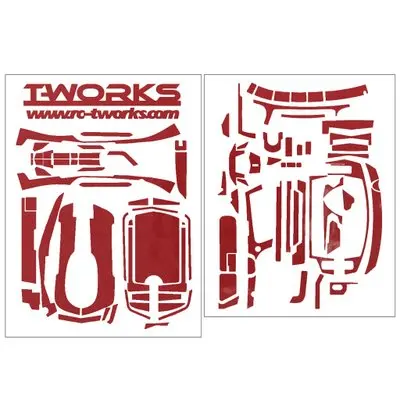 T-WORK Sanwan MT44 наклейка на кожу для радио зеркальная хромированная радио 3D цвета графитовая наклейка для sanwa MT44 Подарочная защита экрана (art.: 7acb58a16) - 7acb58a16