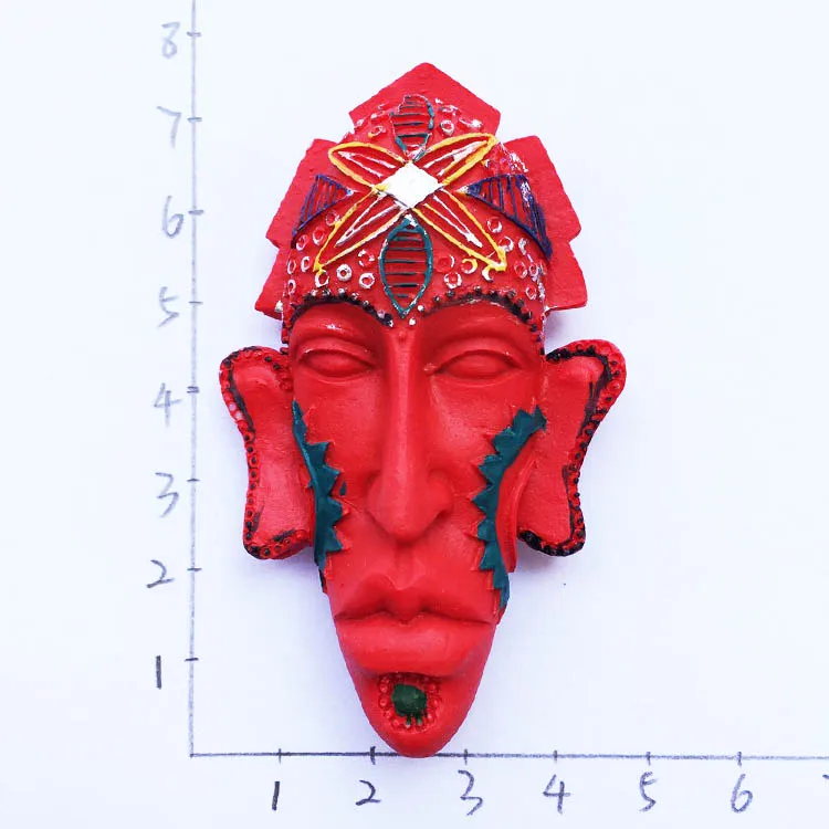 Ручная роспись африканская кенийская Зебра 3D магниты на холодильник туристические сувениры холодильник магнитные наклейки подарок украшения для дома - Цвет: As shown