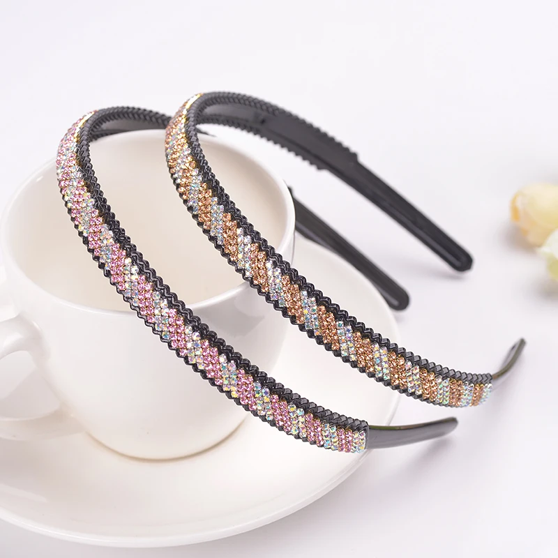EASYA Женская повязка на голову с кристаллами для женщин блестящая модные