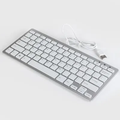 Ультратонкая Проводная клавиатура USB 2 0 с 78 клавишами поддержка Windows 7 2000 XP Vista Mac