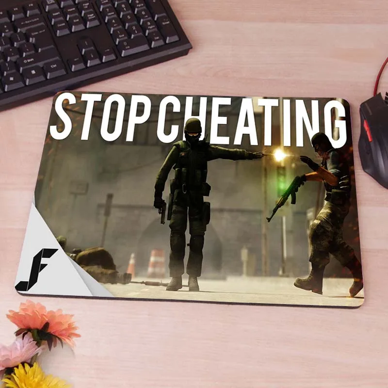 MaiYaCa Counter-Strike Global оскорбительные обои игровой прямоугольник Силиконовый прочный Мышь Коврик для компьютерной Мышь коврик - Цвет: 18X22CM