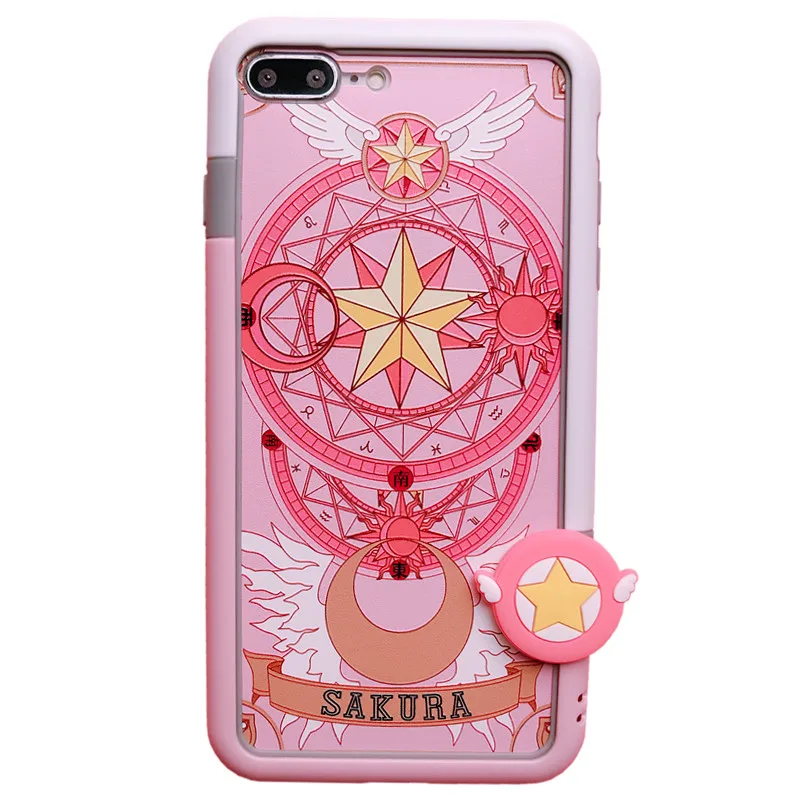 Для iphone XS Max Милые ромашки пленка из закаленного стекла для iphone X XR 6 7 8 Плюс Минни Сейлор Мун чехол+ мультфильм бампер бретели нижнего белья