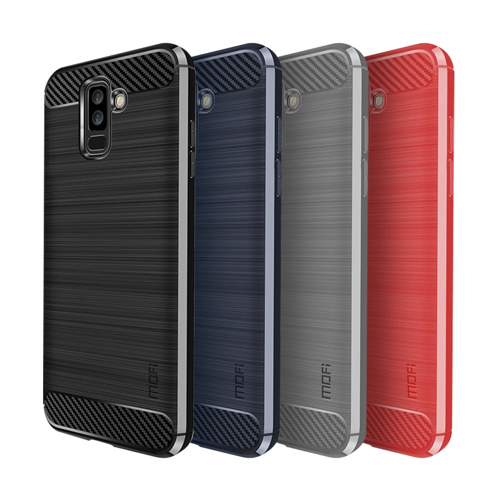 Чехол для телефона Samsung Galaxy A6 Plus 2018 мягкий чехол из углеродного волокна