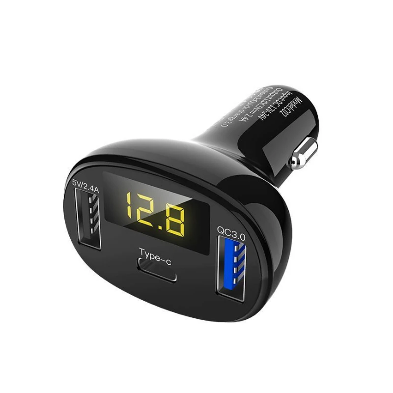 Автомобильное зарядное устройство QC3.0 5 В 2 4 А Type-C автомобильный прикуриватель с