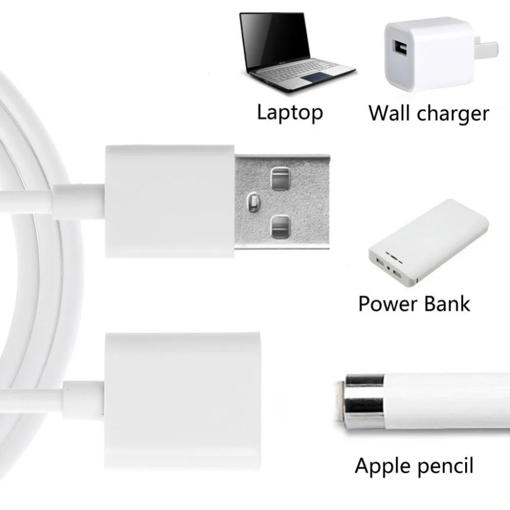 Для Lightning-3,5 мм адаптер для Apple Pencil кабель для зарядки шнур для iPad Pro Карандаш-Стилус штекер-Женский USB кабель 1 м