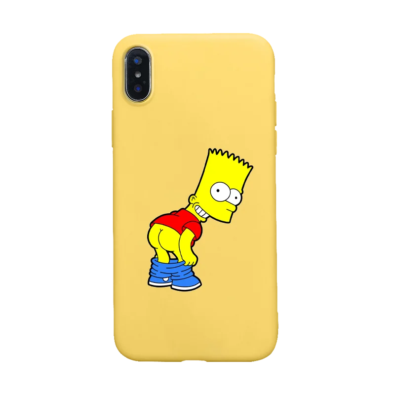Чехол для телефона Homer J. Simpson silico TPU чехол для iPhone 5 5S SE 6 6s 7 8 PLUS X XR XS MAX fashion Bart Simpson phone shell coque - Цвет: Y-1525