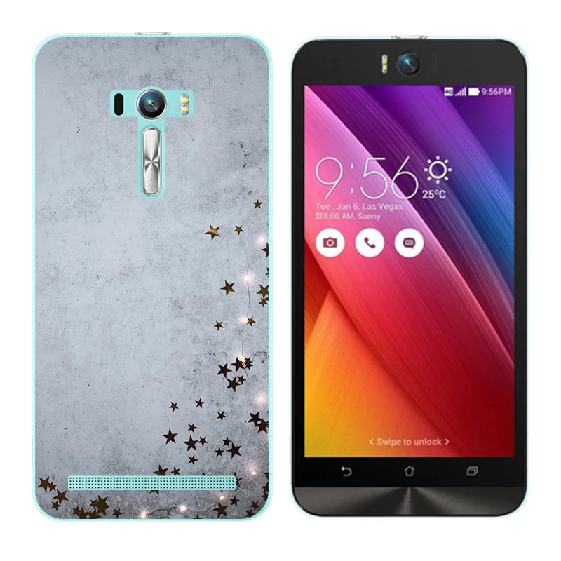 Для Asus ZenFone Selfie ZD551KL Ультратонкий чехол с треугольным принтом Мягкий ТПУ для сумки