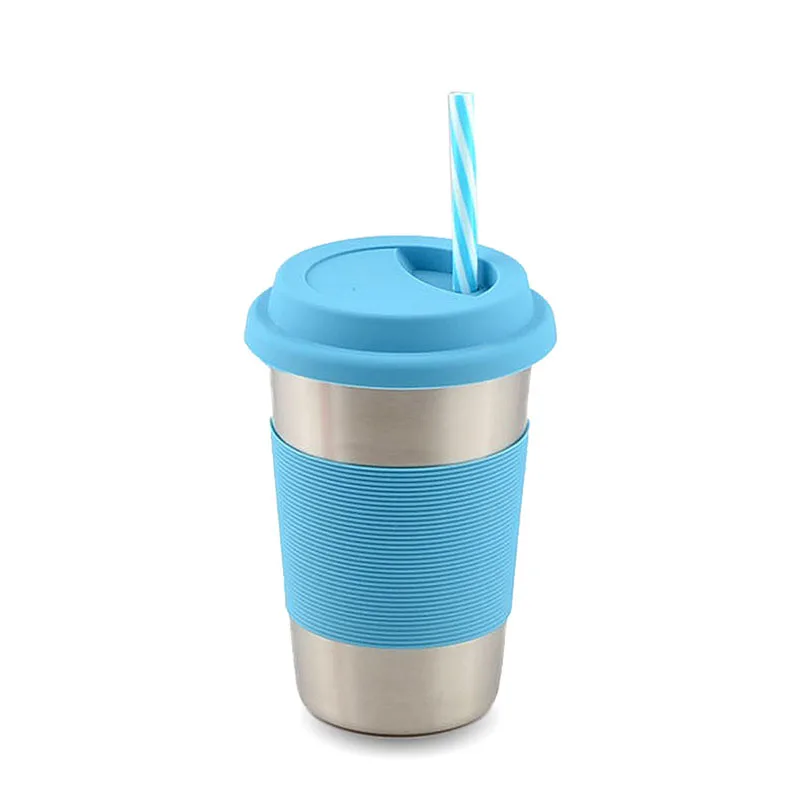 OBR Открытый 12 унций однослойный высокий стакан из нержавеющей стали вода кофе чай