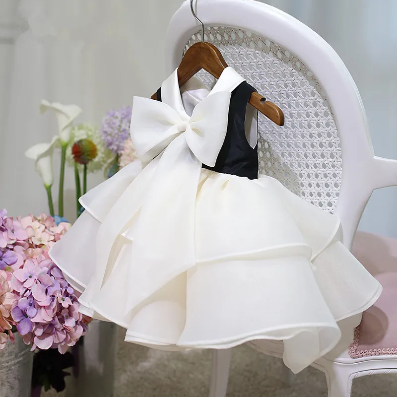 Нарядные платья для свадебных торжеств маленьких девочек платье с бантом из