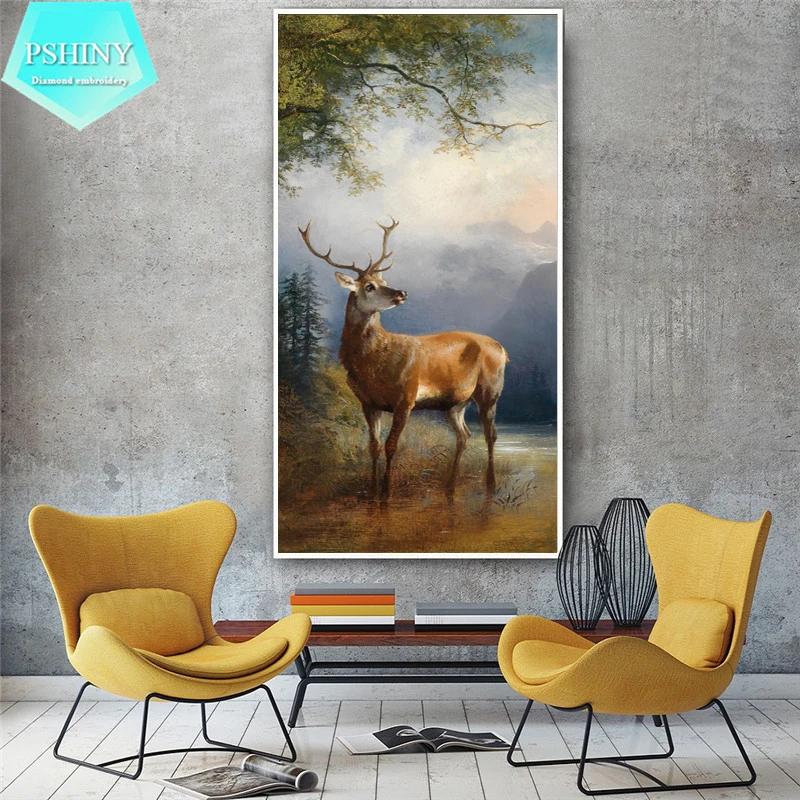 Набор для алмазной вышивки Олень|diamond embroidery|deer diamond paintingmosaic kit |