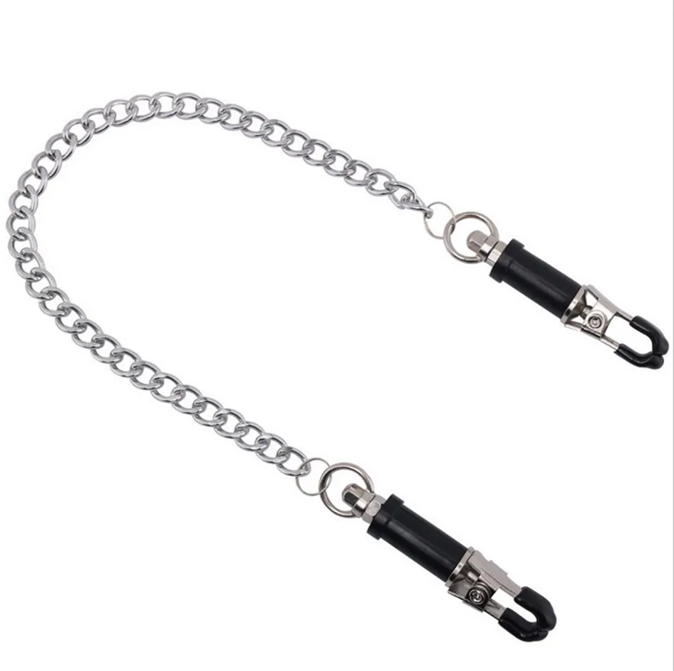Металлическая цепочка зажимы для сосков регулируемые стимулятор женской груди