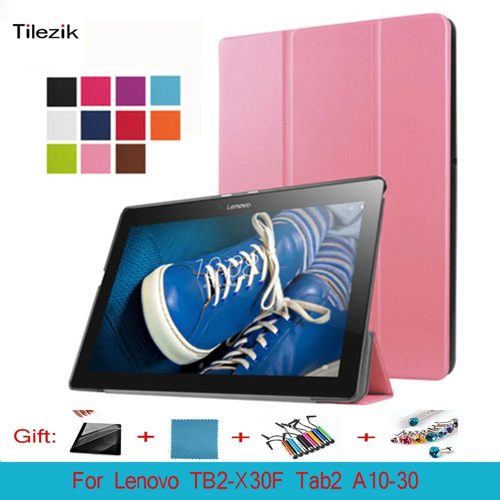 Для Lenovo tb2-x30f Tab2 A10-30 X30F 10.1 &quotПланшеты PU модные защитный чехол принципиально