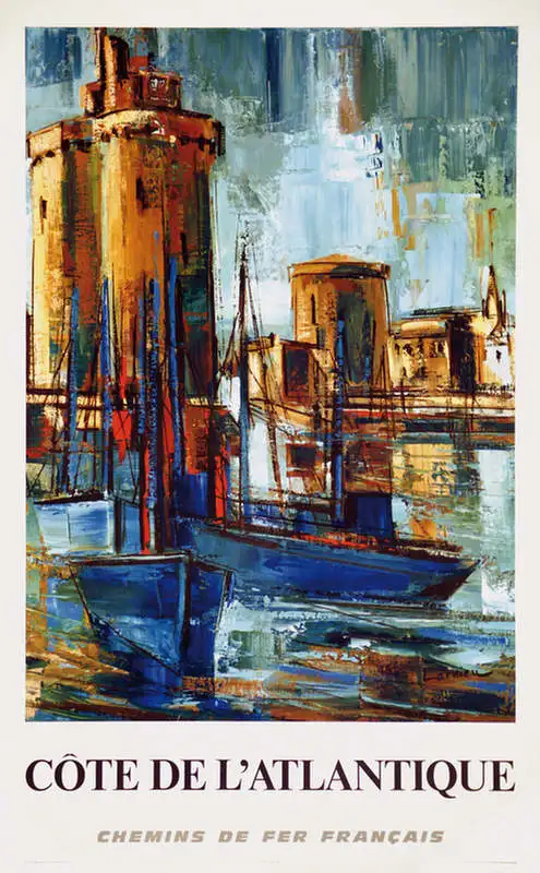 Постеры для путешествий по Франции французская шапла де ле корвуфер