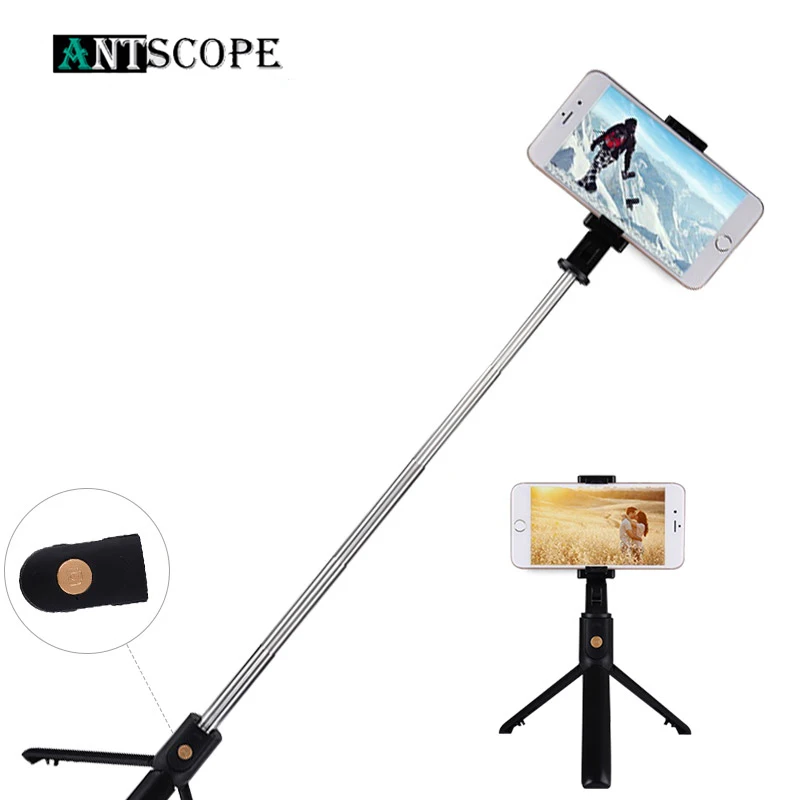 Antscope Новый 3 в 1 беспроводной Bluetooth селфи палка мини штатив с пультом
