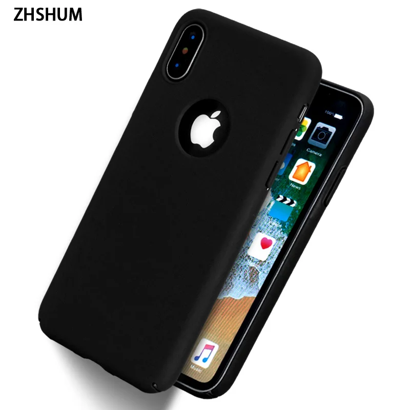 Роскошный чехол ZHSHUM для IPhone X жесткие пластиковые чехлы телефонов задняя крышка