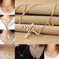 electrocardiogram necklaces heartbeat chain necklace wave %e2%80%8blove heart necklaces pendants medical nurse doctor lover gifts