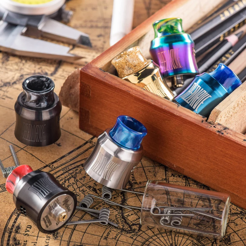 2018 New Original Wotofo Recurve RDA 24mm 510/squonk pin single coil 810 resin drip tip rebuildable dripping atomizer e-cig tank |