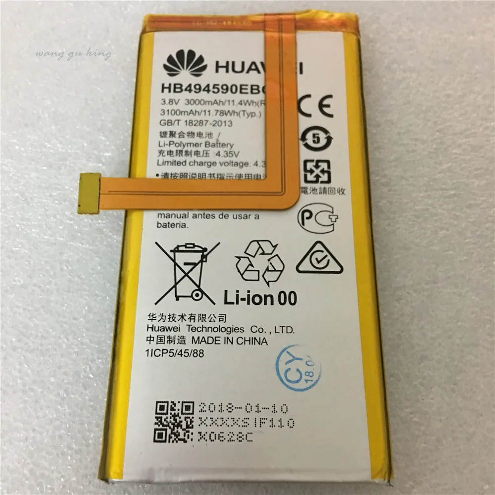 2018 Оригинал для Huawei HB494590EBC аккумуляторная батарея телефона Honor 7 Glory PLK-TL01H ATH-AL00 3000