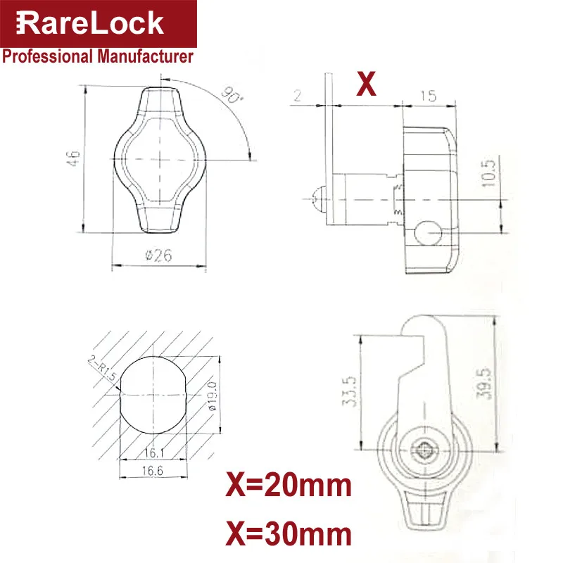 Rarelock ручка, камера, замок для школьной двери шкафа ящика замки на шкаф яхты аппаратные средства DIY MMS485 ii