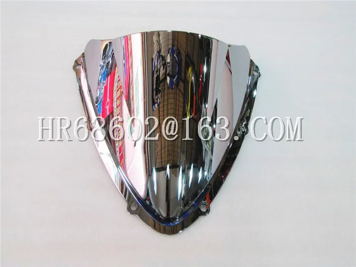 

For Suzuki GSXR 600 750 R gsxr600 gsxr750 600R 750R K8 2008 2009 2010 08 09 10 silver Windshield WindScreen Double Bubble