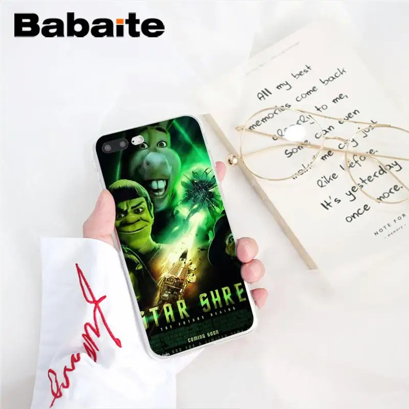 A9 Babaite Забавный Шрек Мягкий Силиконовый ТПУ чехол для телефона iPhone X XS MAX 6 6S 7 7plus 8 8Plus 5 5S XR 10 Чехол - Цвет: A9