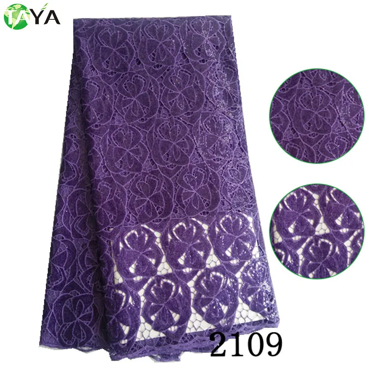 Африканская последовательность химических кружевной ткани высокого качества