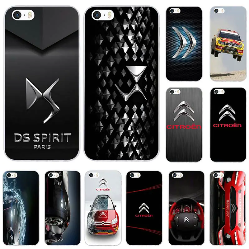 Divine DS Citroen логотип мягкий ТПУ мобильные прозрачные телефонные чехлы Сумки для iPhone