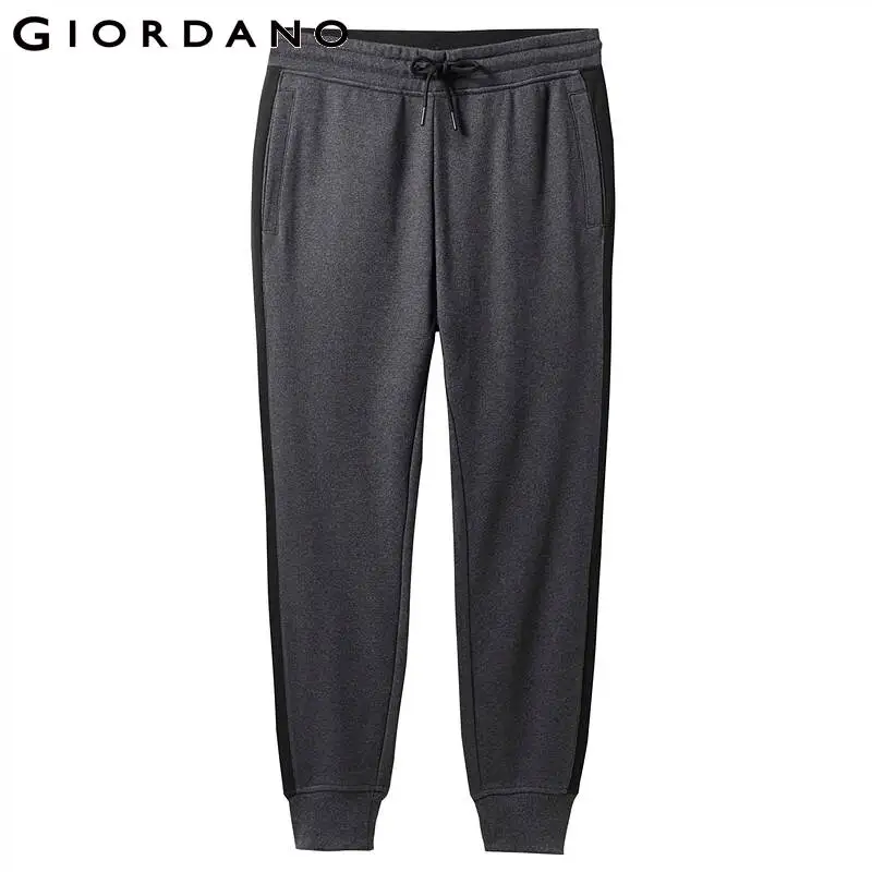 Giordano мужские спортивные эластичные брюки на резинке со шнурком имеется три