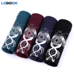 Трусы мужские LOBEIOK размера плюс, 4 шт.комплект, мягкие боксеры, пикантные шорты, M L XL XXL XXXL