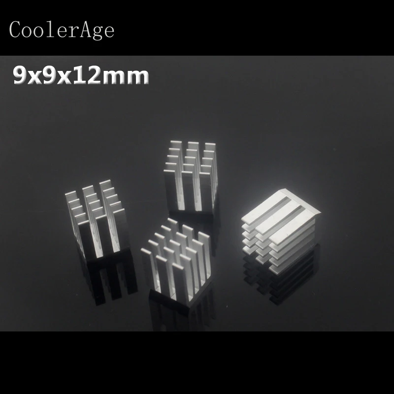 CoolerAge 10 x алюминиевых охлаждающих шт. 9x9x12 мм радиатор для чипсета ОЗУ