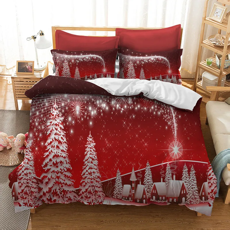 

3d Christmas Bedding Sets Queen Size Kids Duvet Cover Set Pillowcase Full Single Bedlinen