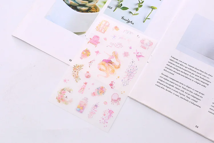 

6pcs Dream paper sticker Organizer Calendar Diary Book Planner Sticker Scrapbook Decoration papeleria sale