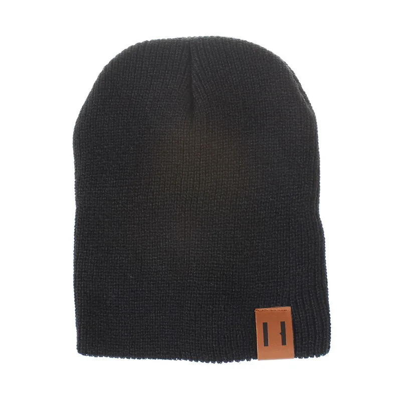 Новинка; зимняя шапка для мужчин, женщин и детей; Skullies Beanies; вязаная шапочка; шапки для родителей и детей; теплая однотонная детская мягкая шапка; шапка
