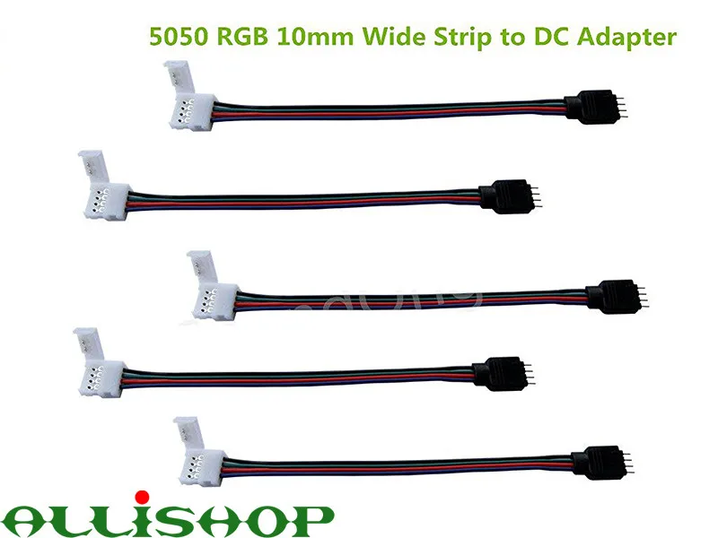 ALLiSHOP 2 шт. 15 см 5050 RGB 4 pin светодиодные ленты световые разъемы полоса для адаптера
