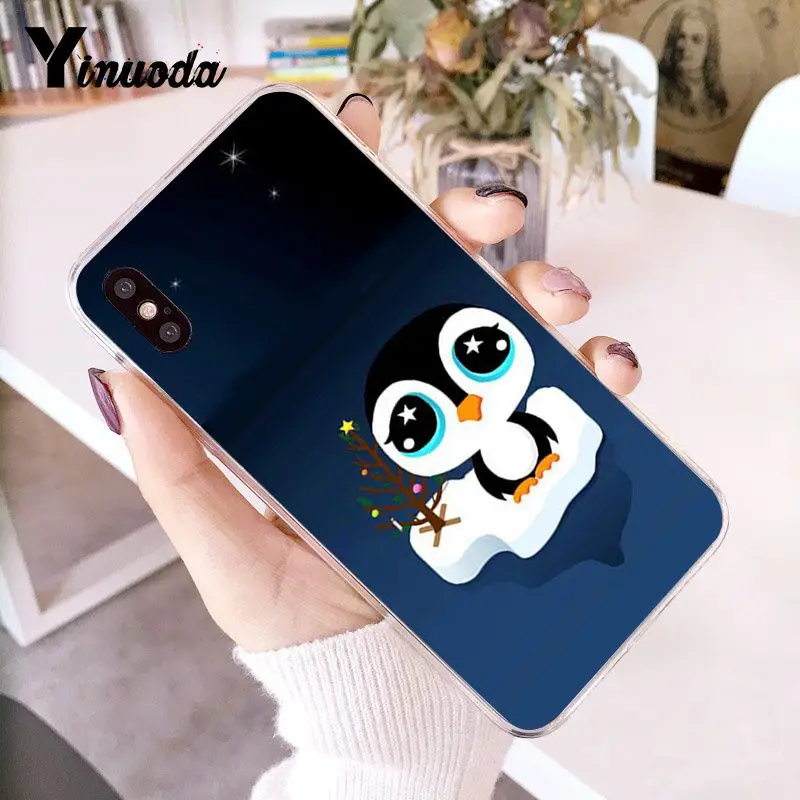 A4 Yinuoda милый мультфильм животных пингвин Новинка чехол для телефона Fundas для iPhone 5 5Sx 6 7 7plus 8 8Plus X XS MAX XR Fundas Capa - Цвет: A4