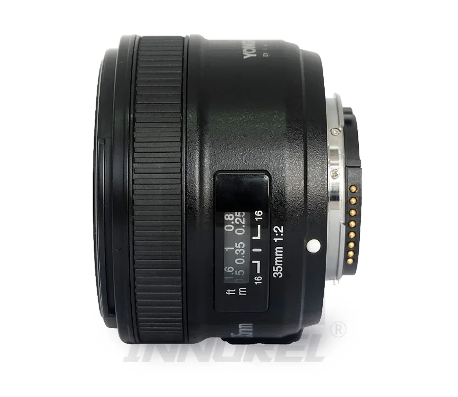 YONGNUO YN35mm F2.0 F2N широкоугольный AF/MF объектив с фиксированным фокусом для Nikon F крепление D7100 D3200 D3300 D3100 D5100 D90 DSLR камера 35 мм