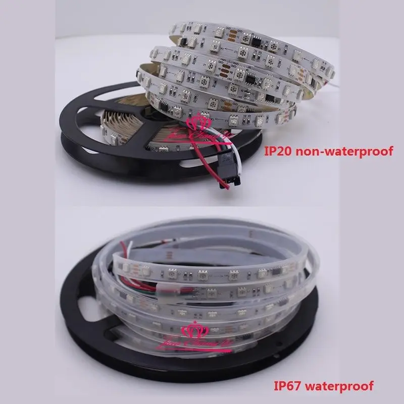 WS2811 RGB Мечта Цвет 300 светодиодный Светодиодный полоса DC12V 24V + контроллер комплект