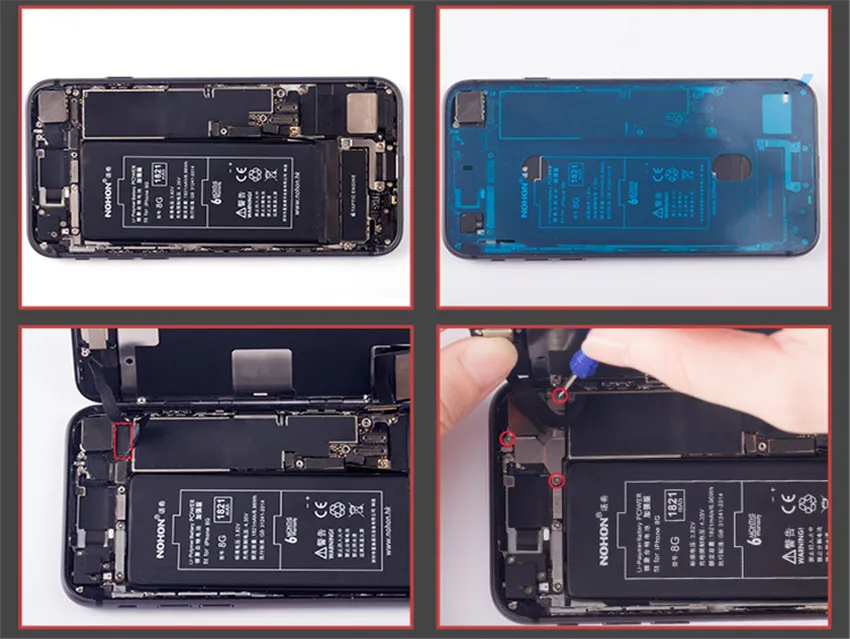 NOHON для Apple iPhone 6 Plus 7 8 плюс батарея Настоящее Высокое ёмкость Замена батарея для телефона бесплатный ремонт инструменты