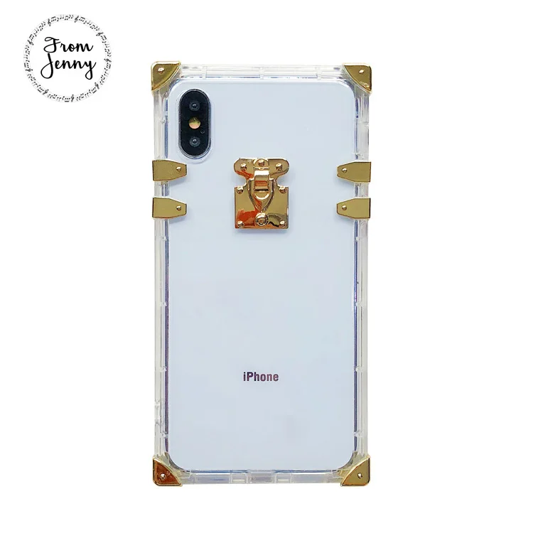 Для iPhone 6 6s чехол роскошный модный прозрачный для телефона 7 8 Plus женский корпус