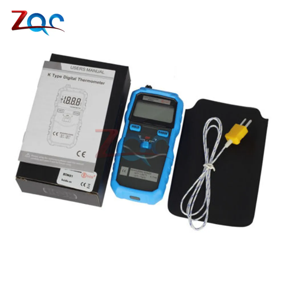 BTM01 цифровой термометр-50~ 750C/-58~ 1382F портативный измеритель температуры ЖК-дисплей K Тип термопары с удержанием данных