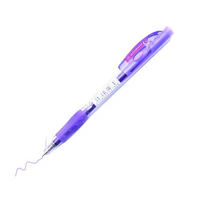 Purple 1Pc Stabilo Выдвижная шариковая ручка 308 тонкая гелевая чернильная Ручка-роллер 0,5 мм немецкий черный/синий/красный/зеленый/фиолетовый/розовый цвет - Цвет: Purple 1Pc