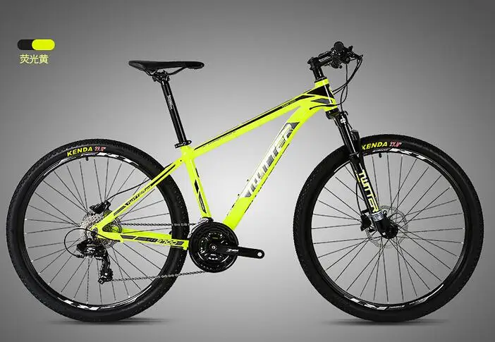 Yellow TWITTER 26 дюймов горный велосипед 24 скорости Алюминиевый сплав MTB велосипед - Цвет: Yellow