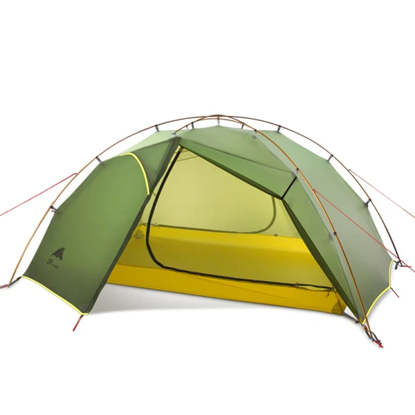 3 seasons Green Новое поступление 3F открытый 3 сезона/4 сезона 15d silnylon 2 Человек Палатка - Цвет: 3 seasons Green