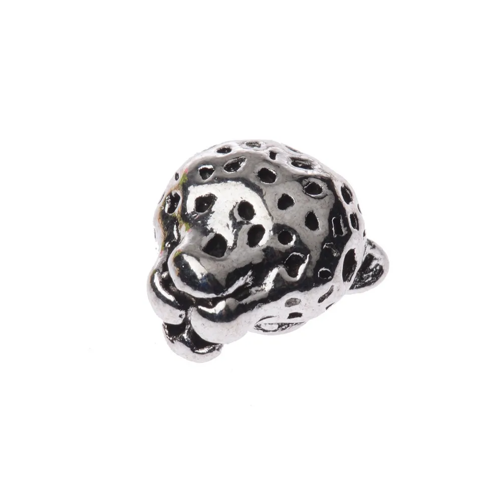 5 шт. оптовая продажа много золотых леопардовых головок сплав для мужчин шарм