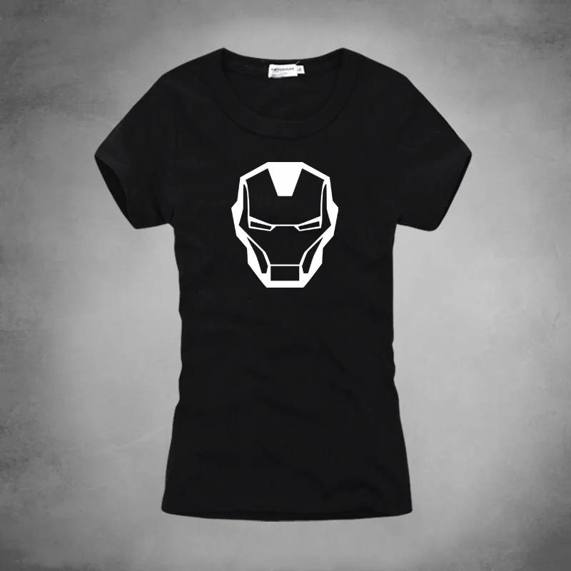 Marvel Железный человек с Повседневное футболка летние футболки для Для женщин Harajuku