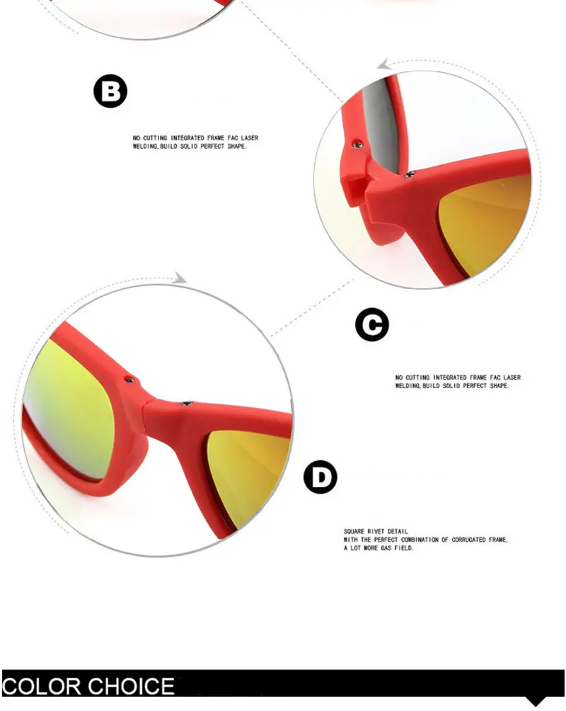 RBRARE Foldable Sunglasses With Box Vintage Classic Sun Glasses Men Shopping Travel Colorful UV400 Lunette De Soleil Femme