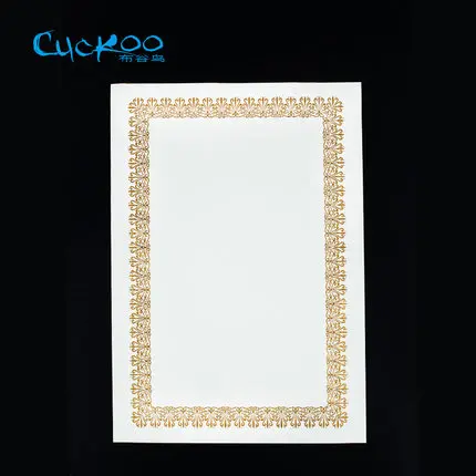 CUCKOO DIY typesetting nolverty позолоченная рамка A4 печатная толстая бумага 15 листов/пакет для