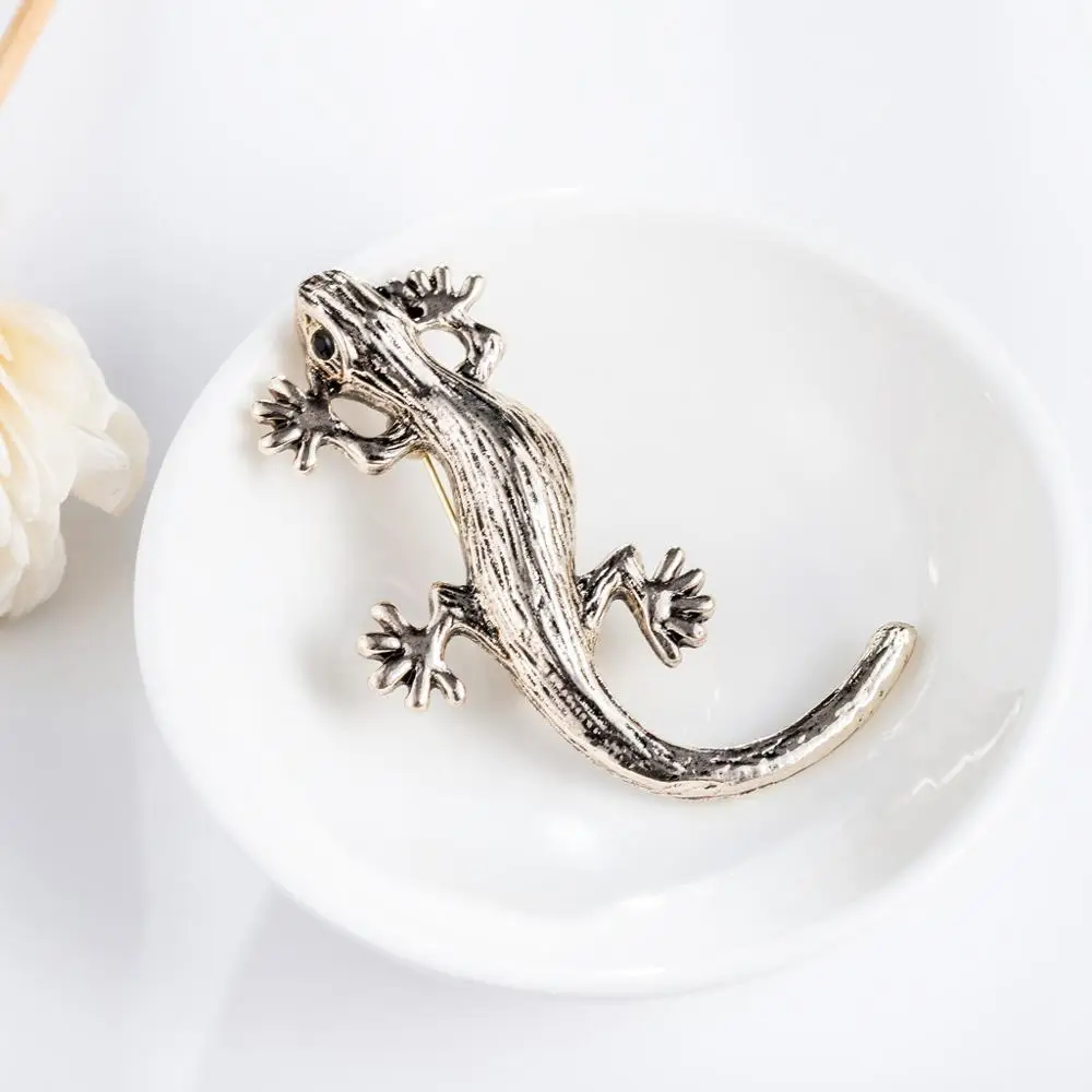 Глазурованная брошь gecko Элегантная Брошь праздничная свадебная модное платье